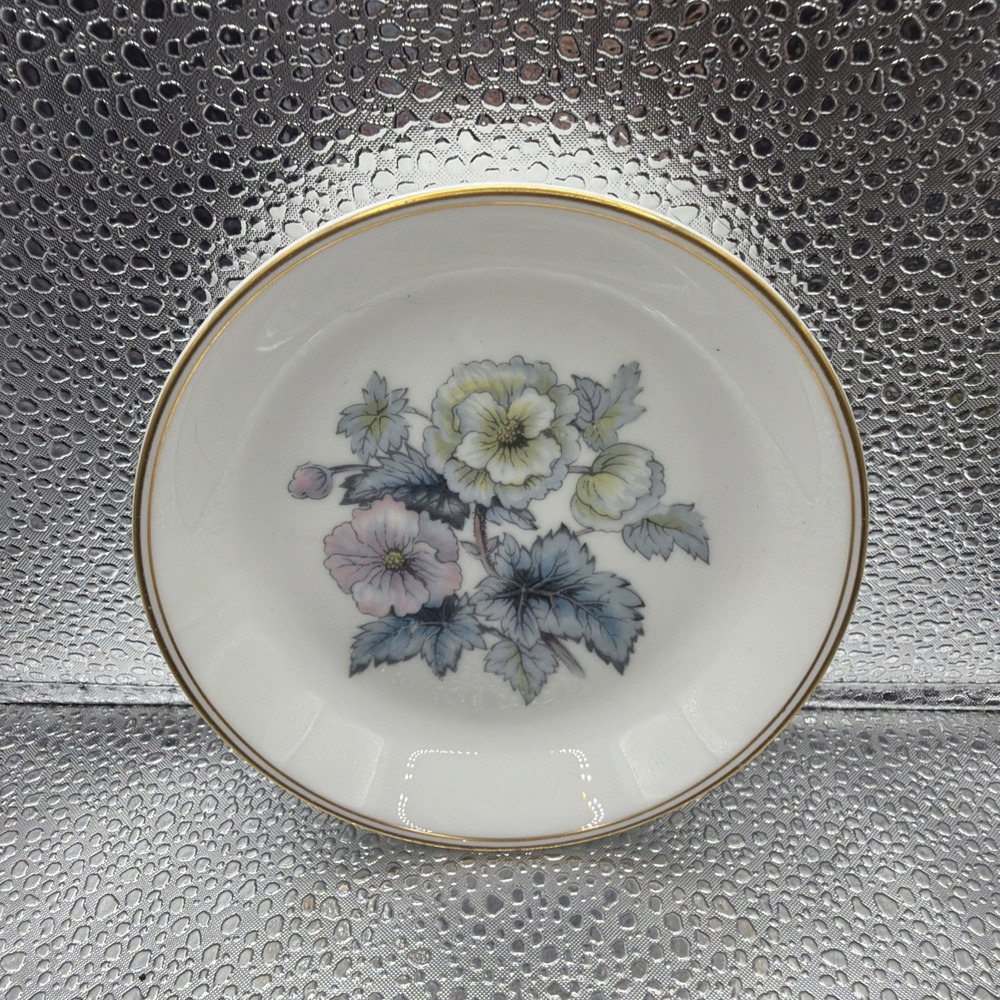 Vintage Royal Worcester Fine Bone China Dogwood Trinket Nut Ring Dish 4"
